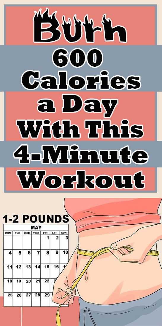 Burn 600 Calories a Day With This 4-Minute Workout post thumbnail image